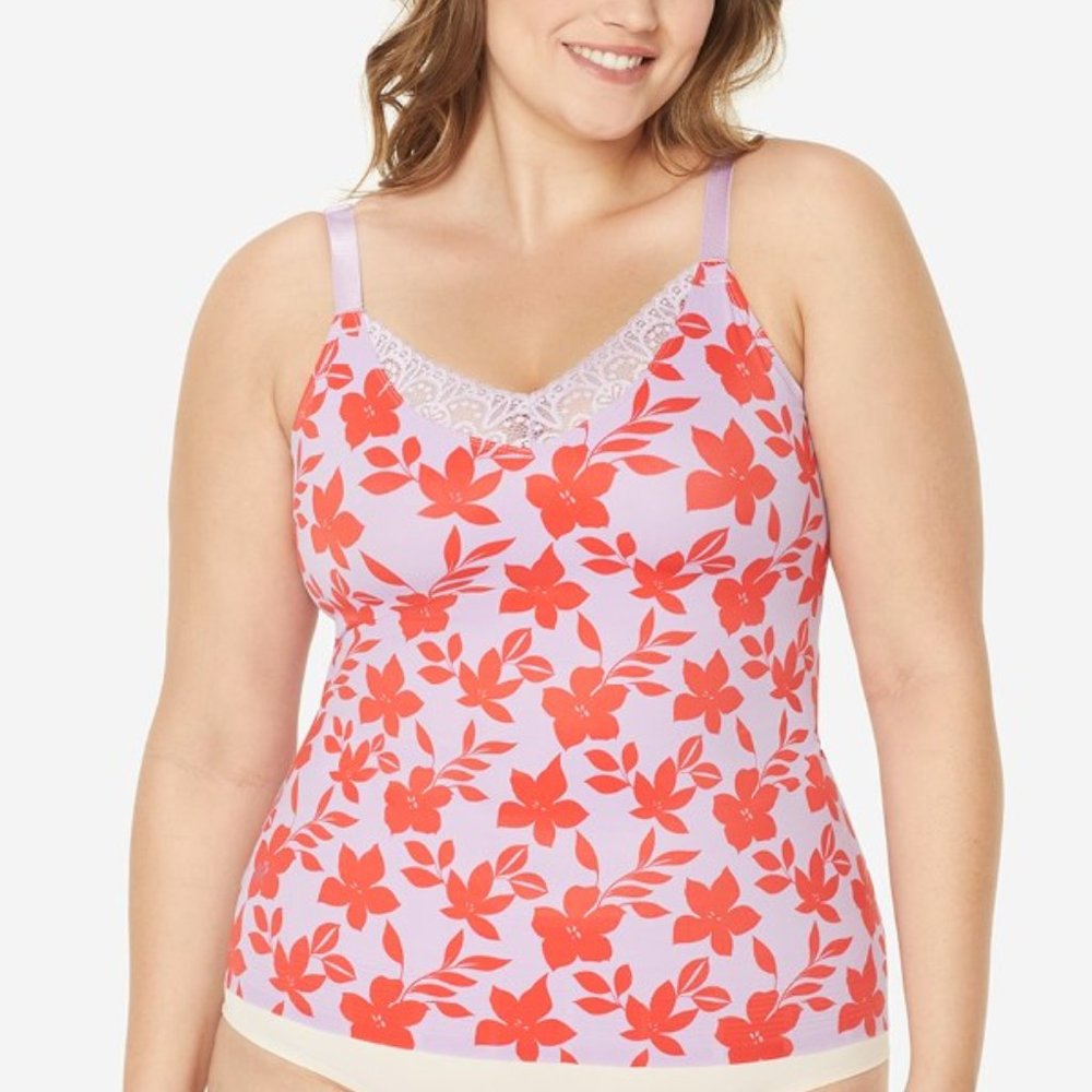 Ruby Ribbon - Diva Lace Cami Red Hibiscus